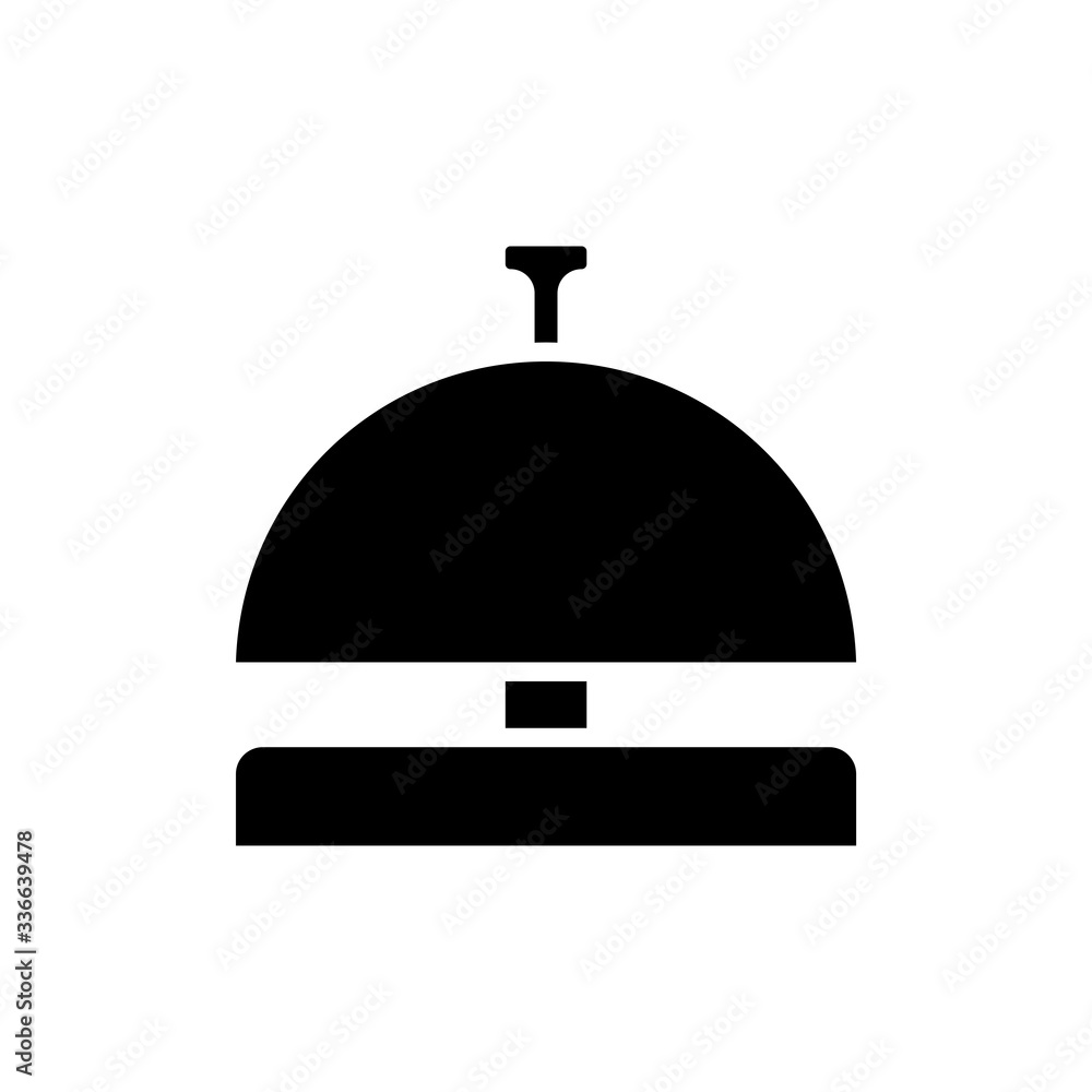 Bell, alert service hotel icon illustration vector Bell, alert service hotel icon illustration vector