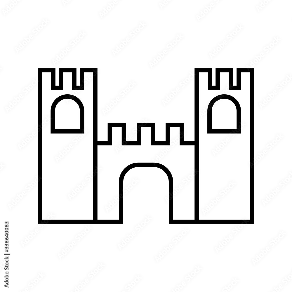 Castle icon vector Castle icon vector