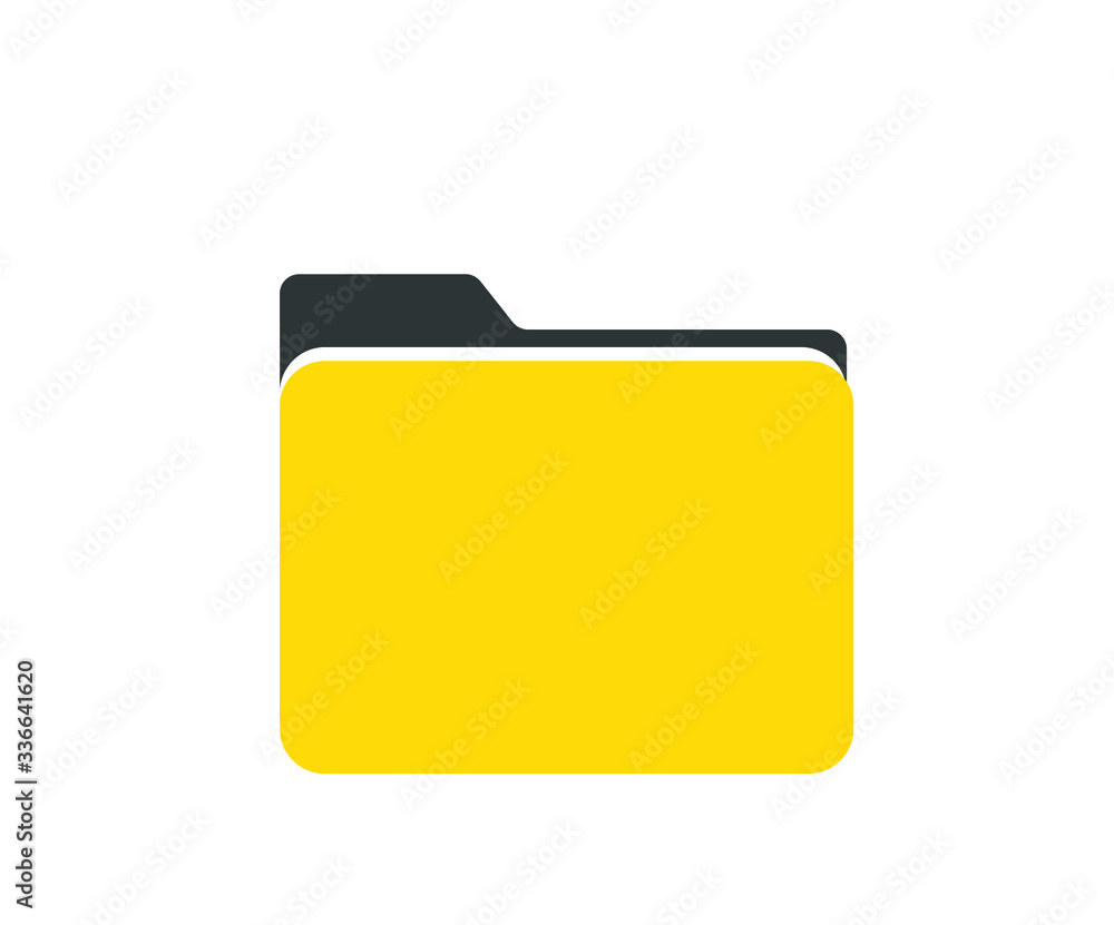 folder icon isolated on white background, folder vector symbol