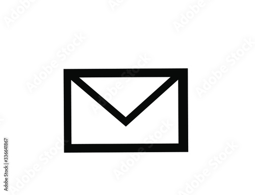 mail symbol Isolated on white background, letter sign