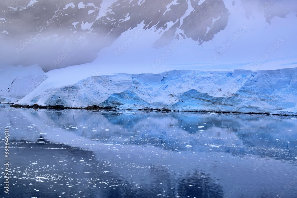 Paradise Bay Reflection , Antarctica 