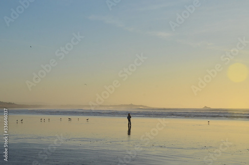  Beautiful sunset at Essaouira, Morocco. Essaouira is a port city and resort on Morocco’s Atlantic coast. 