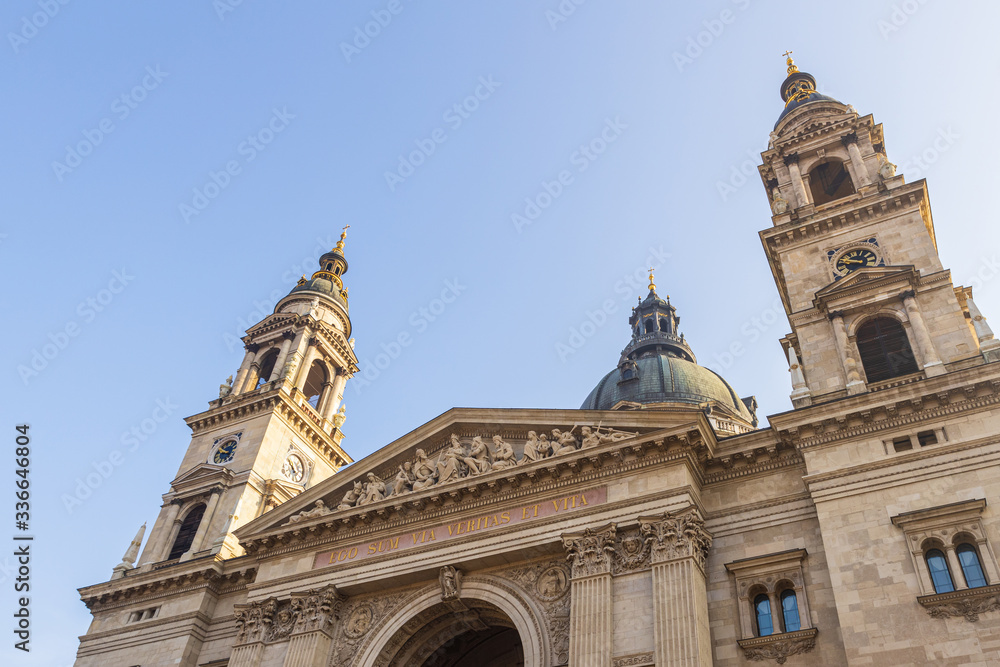 St Stephen Basilica, famous touristic place in Budapest