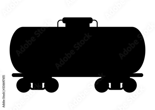 Illustration of oil rail tank.