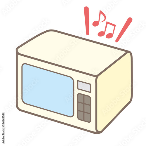 電子レンジのイラスト