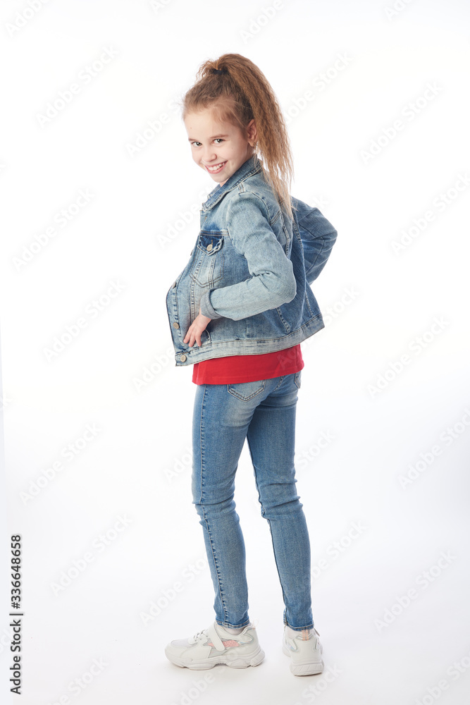 Red Denim Jeans - Little Girl