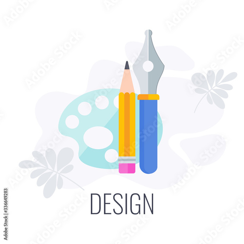 Design infographics pictogram. Design as part of marketing communication.