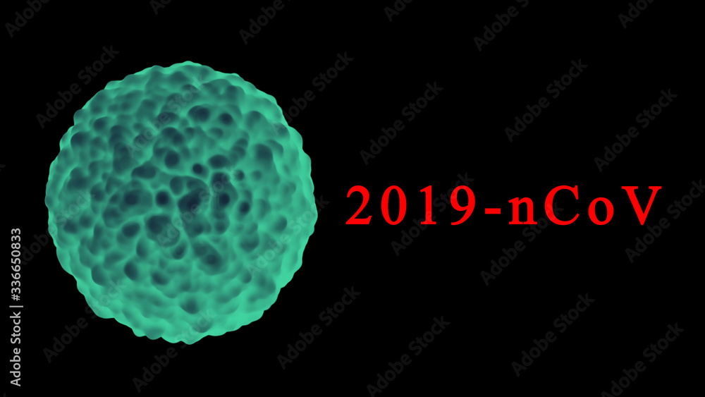 Bacteria sphere with coronavirus 2019-nCoV Bacteria sphere with coronavirus 2019-nCoV