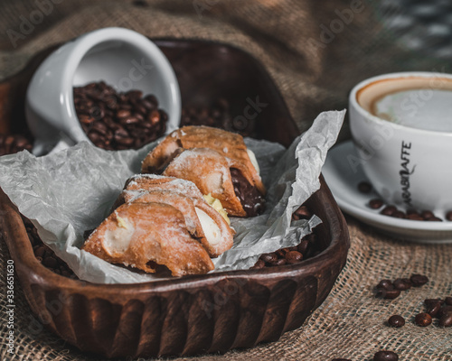 cannoli and coffee