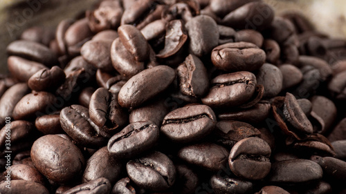 Roasted Coffee Beans Macro