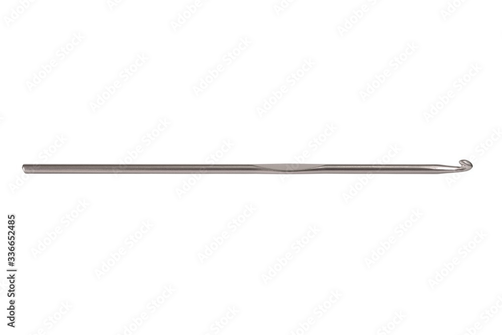 Crochet hook on white Crochet hook on white