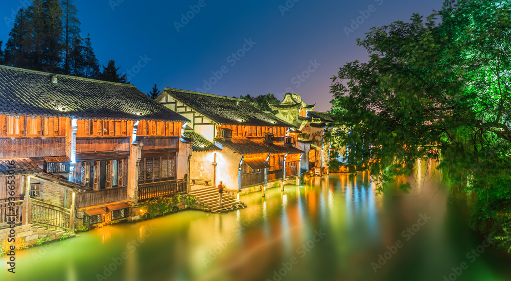 wu zhen water town in china