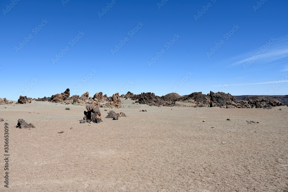 Espagne, Tenerife, Siete de Canada, étendue désertique dans la Parc national du El Teide Espagne, Tenerife, Siete de Canada, étendue désertique dans la Parc national du El Teide