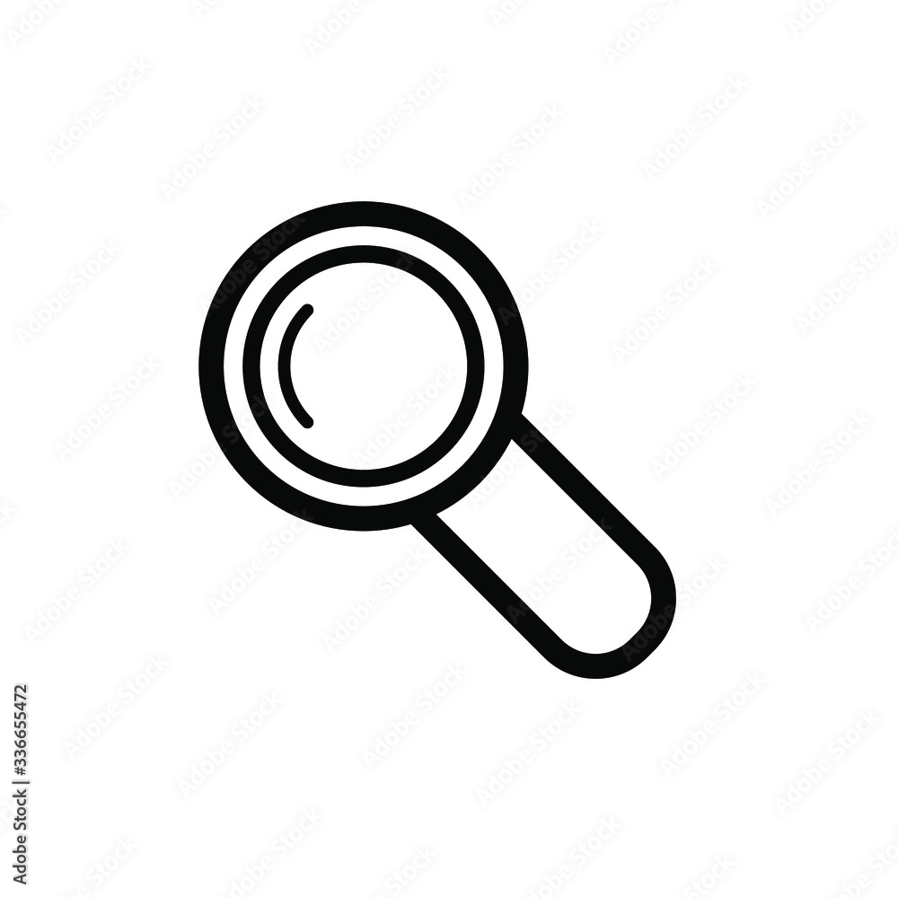 Magnifying icon template Magnifying icon template