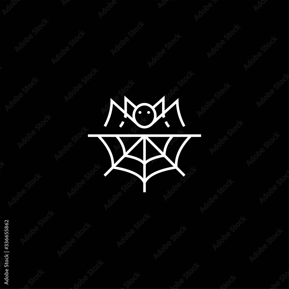 Spider Man Insect Arthropod symbol logo design silhouette, spider man logo desain 
