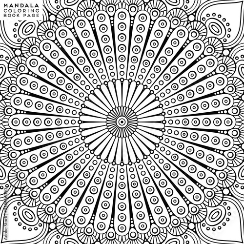 Mandala Coloring Illustration