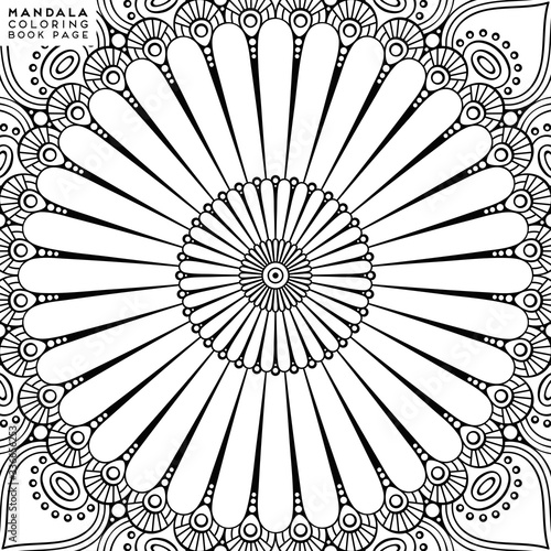 Mandala Coloring Illustration