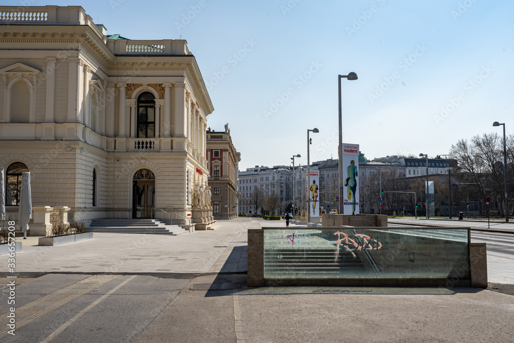 Obraz premium Vienna buildings in spring