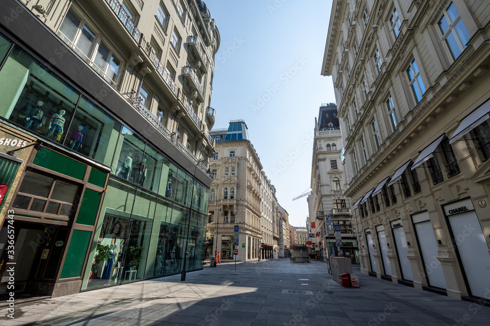 Obraz premium Vienna buildings in spring