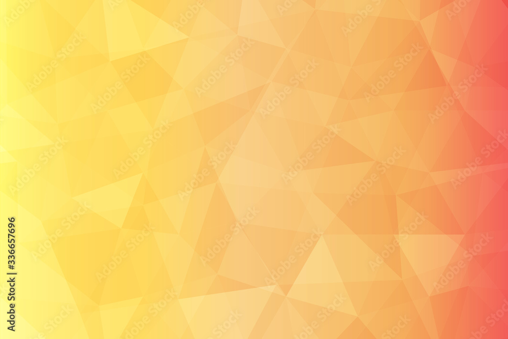 pattern of green orange geometric shapes abstract background