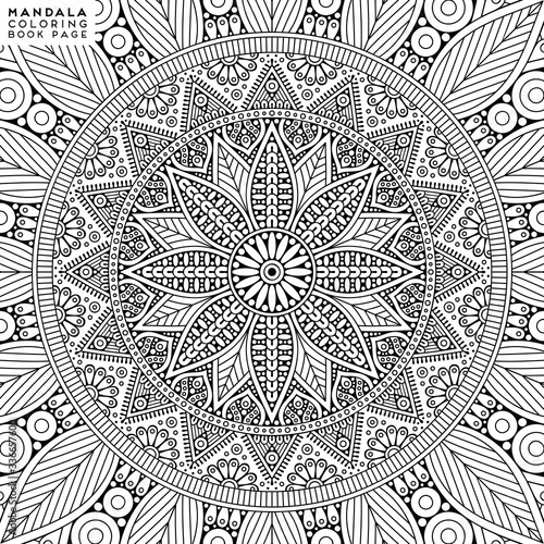 Mandala Coloring Illustration