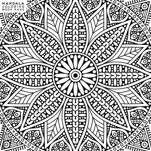 Mandala Coloring Illustration