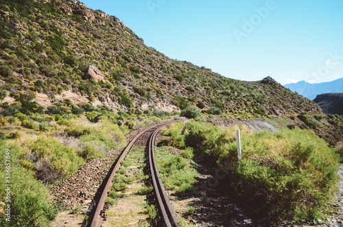 railway track in the mountains