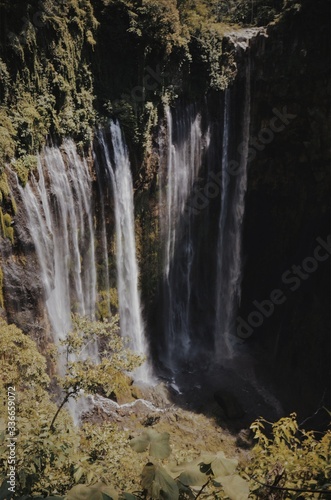 Tumpak Sewu Waterfall view from cliff