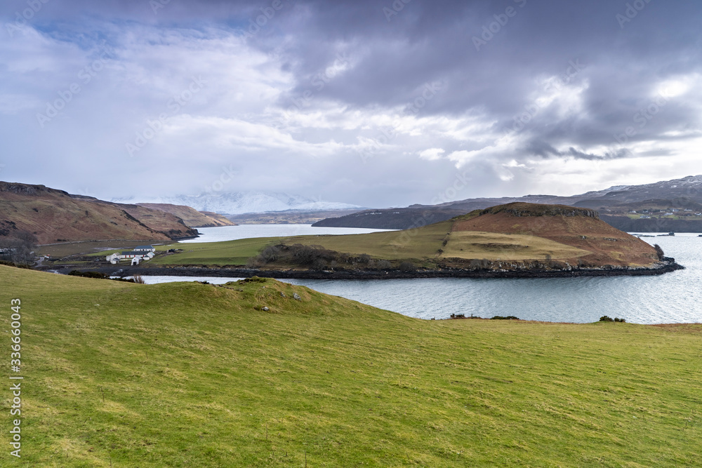 Lakes with a green meadows in a mountains Lakes with a green meadows in a mountains