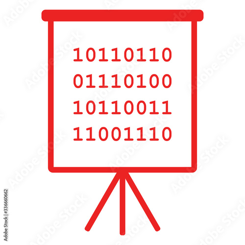 Binärcode und Flipchart
