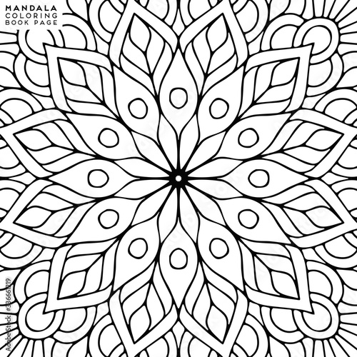 Mandala Coloring Illustration
