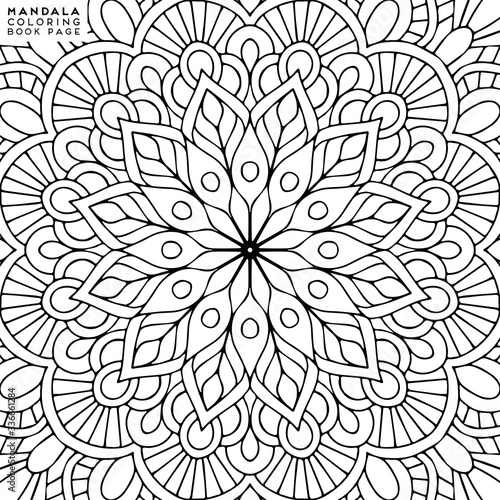 Mandala Coloring Illustration