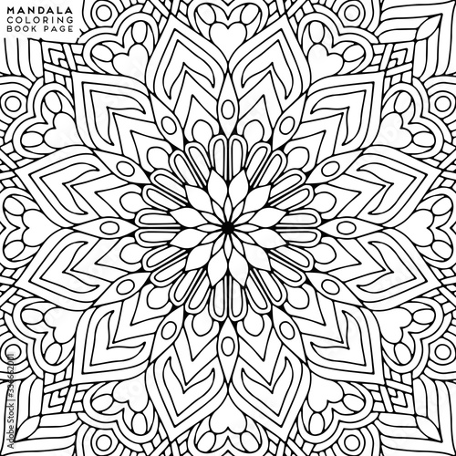 Mandala Coloring Illustration