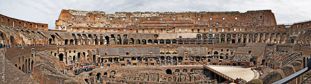 Panorama of of Grand Colosseum of Italy