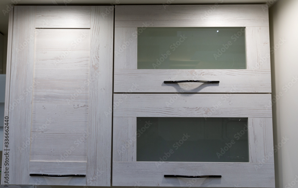 Fototapeta premium stylish design kitchen, interior cabinet for the kitchen