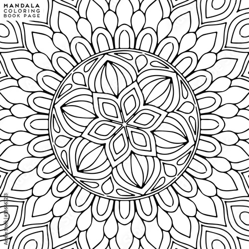 Mandala Coloring Illustration