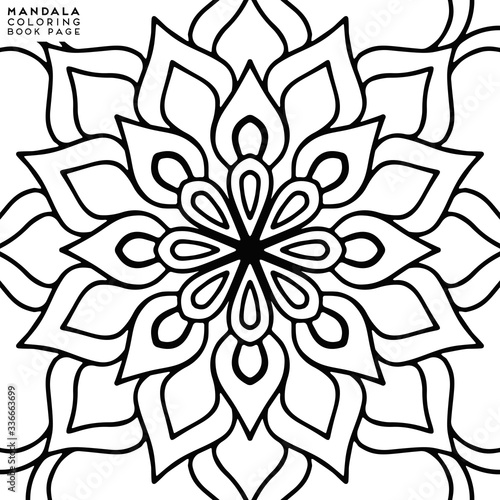 Mandala Coloring Illustration