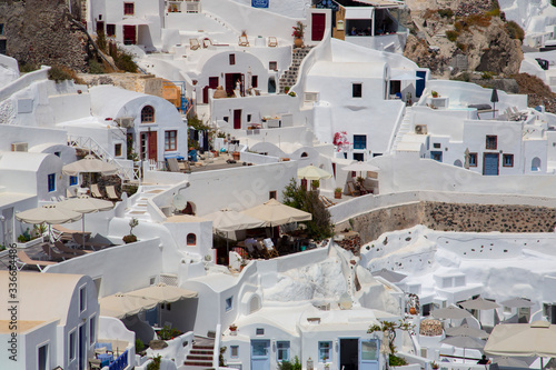 View of Oia village of Santorini Island Cyclades Greece  © Greekphoto
