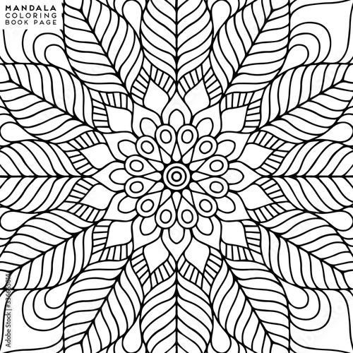 Mandala Coloring Illustration