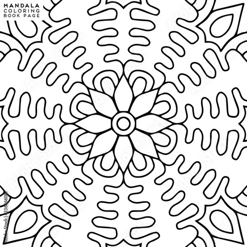 Mandala Coloring Illustration