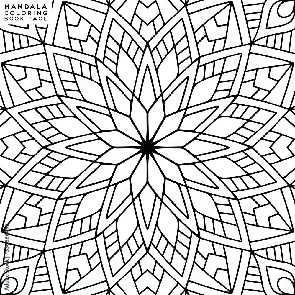 Mandala Coloring Illustration