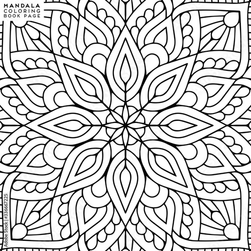 Mandala Coloring Illustration