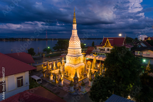 Wat Phra That Nakhon in the city of Nakhon Phanom.
