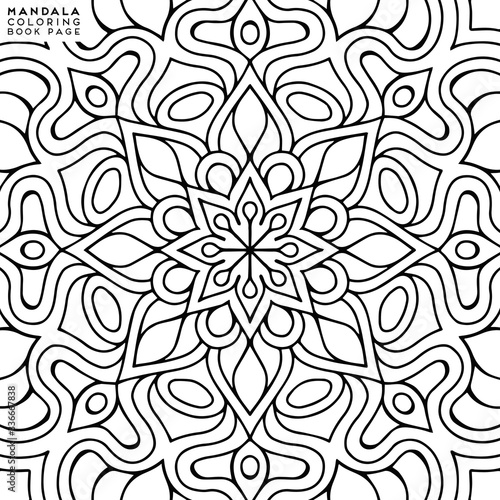 Mandala Coloring Illustration