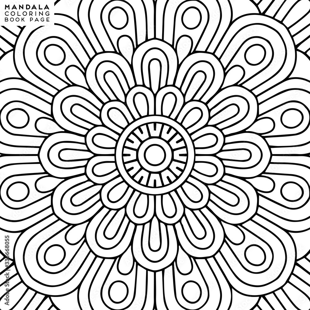 Mandala Coloring Illustration Mandala Coloring Illustration
