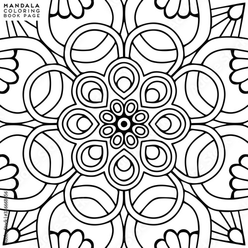 Mandala Coloring Illustration