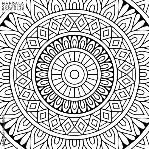 Mandala Coloring Illustration