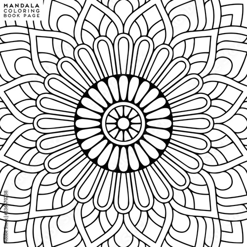 Mandala Coloring Illustration