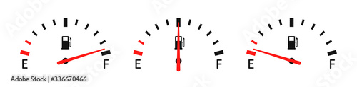 Fuel full set. Vector icon