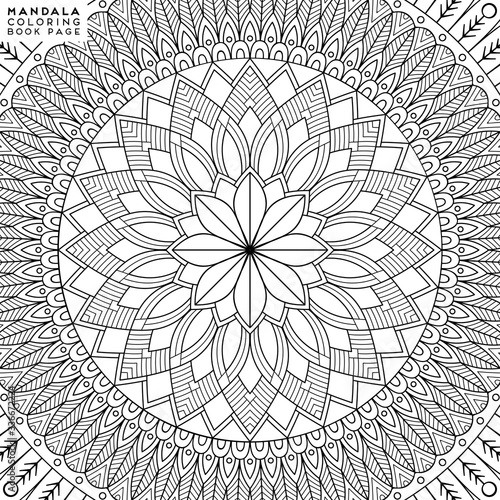 Mandala Coloring Illustration